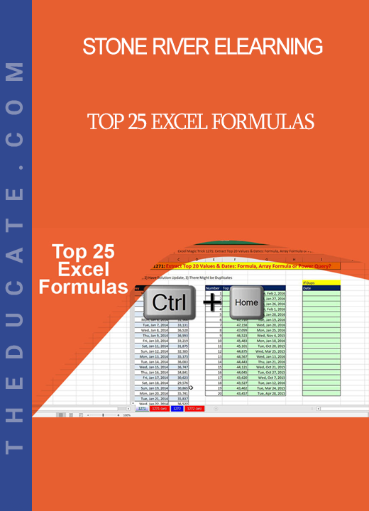 Stone River Elearning - Top 25 Excel Formulas